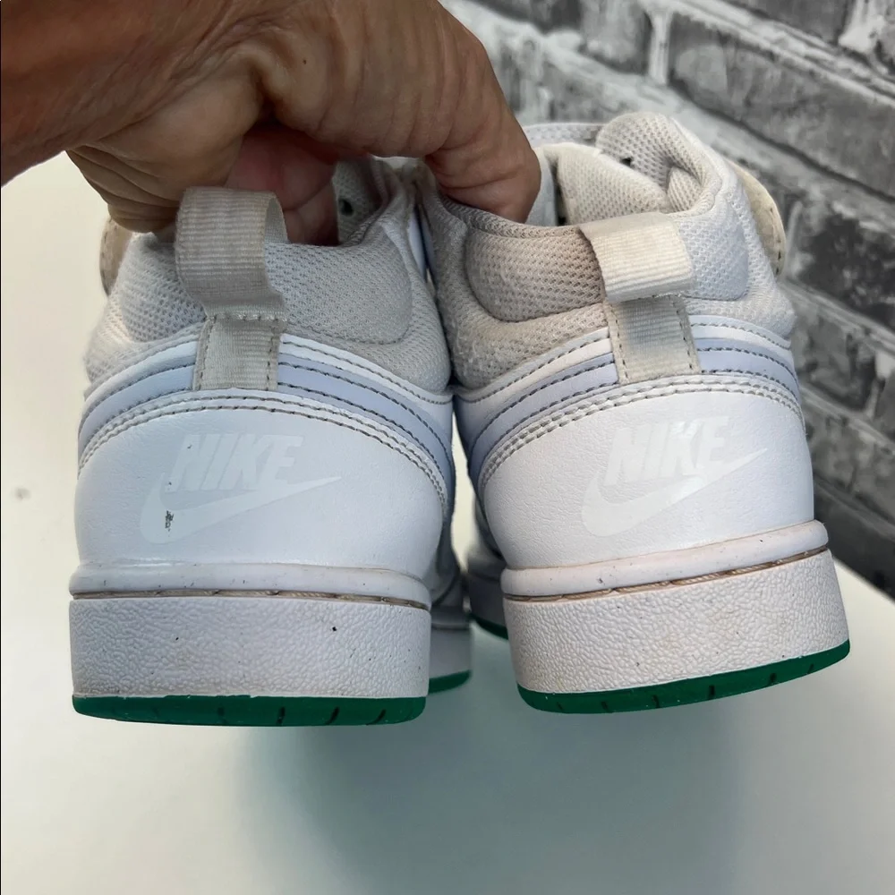 Nike White and Gray‎ High-Top Sneakers